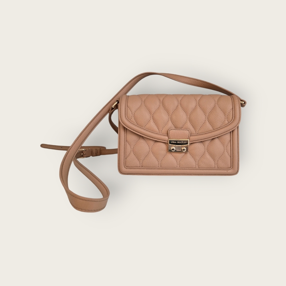 Vera Bradley Quilted Tan Crossbody Bag